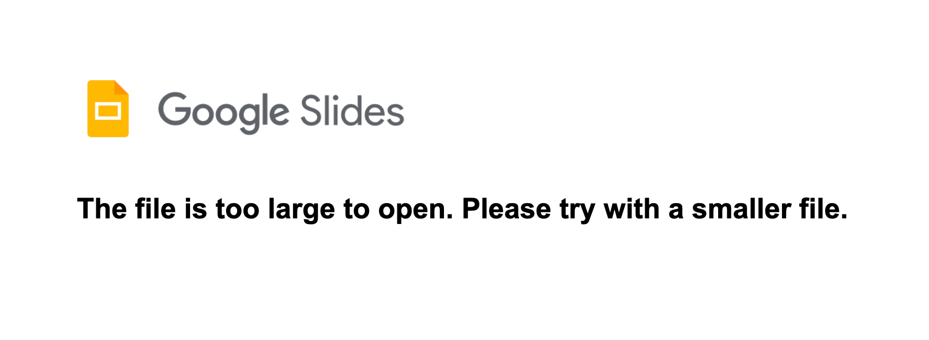 the file is too large to open