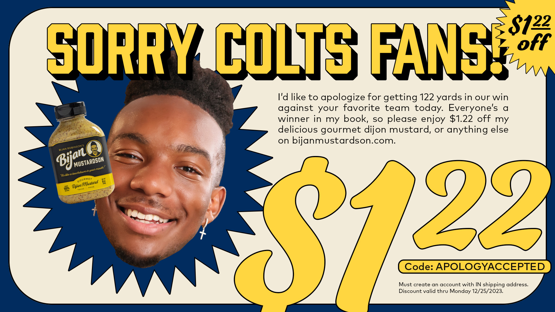 indianapolis colts apology coupon