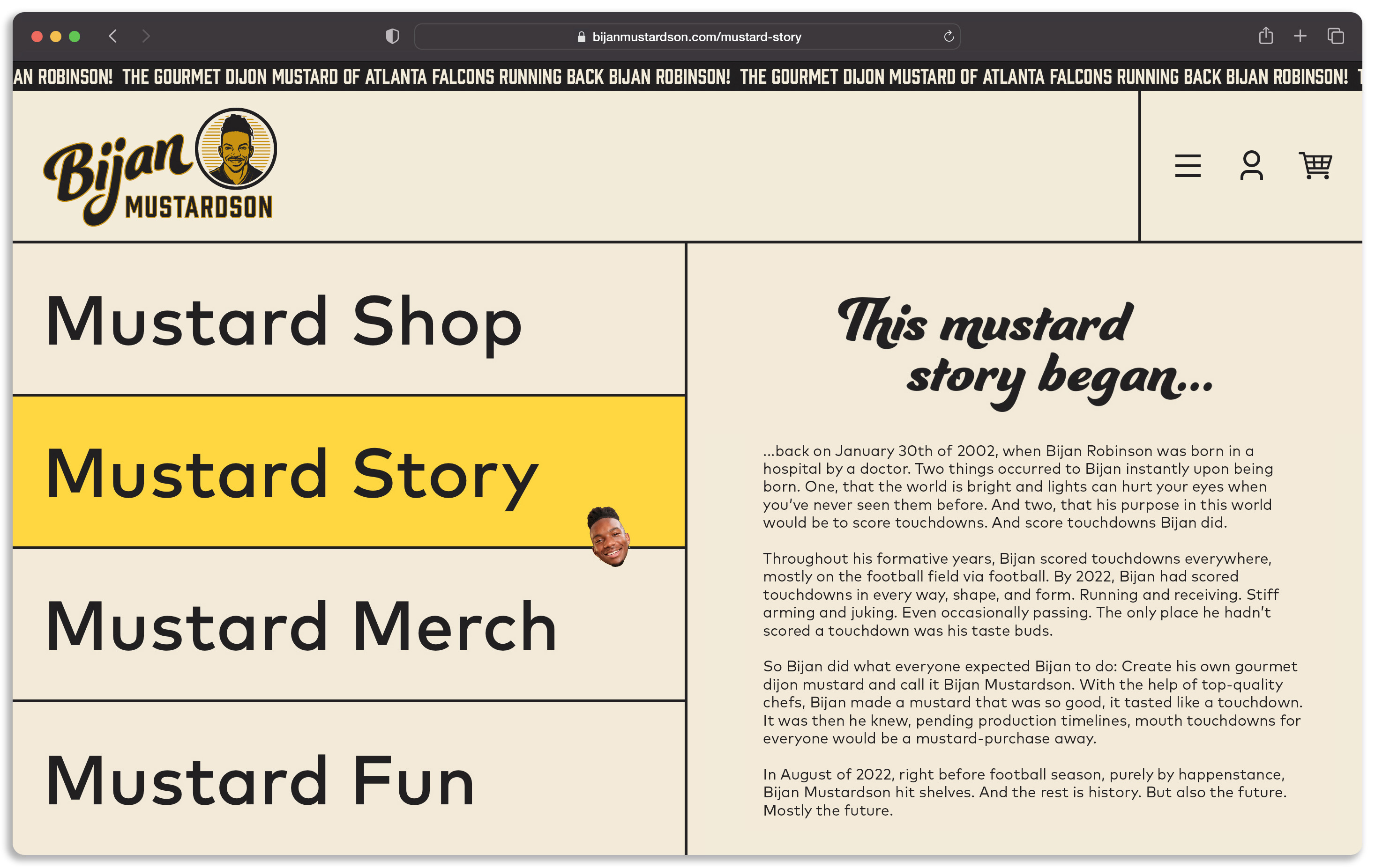 bijanmustardson.com mustard story