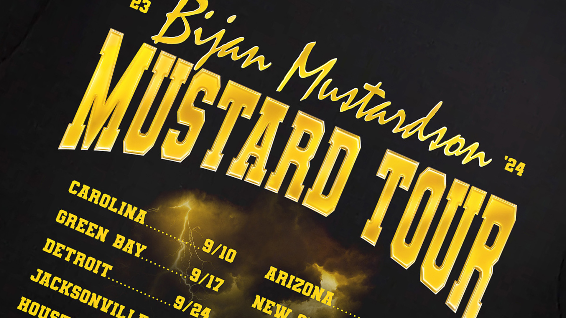 bijan mustardson mustard tour tee