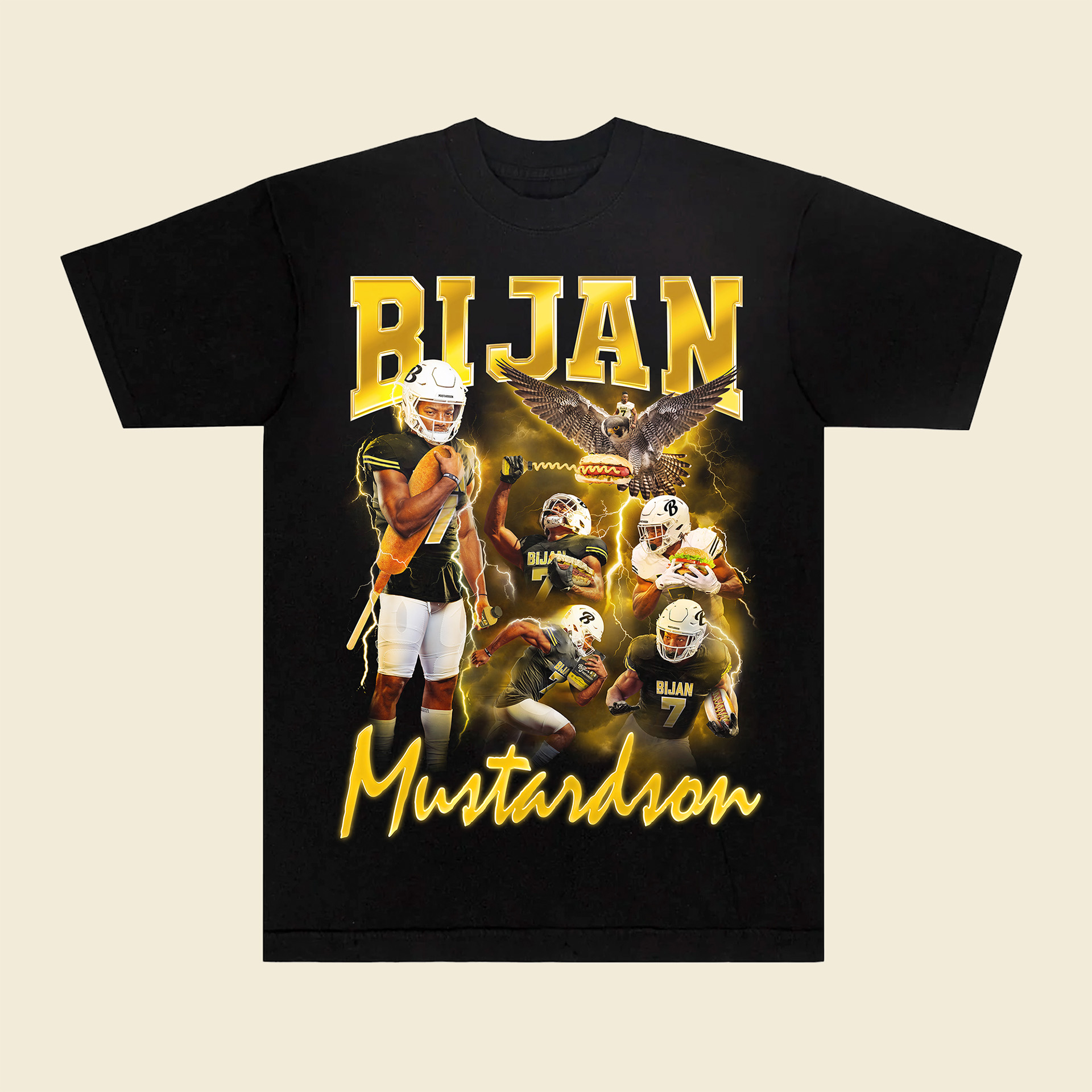 bijan mustardson mustard tour tee