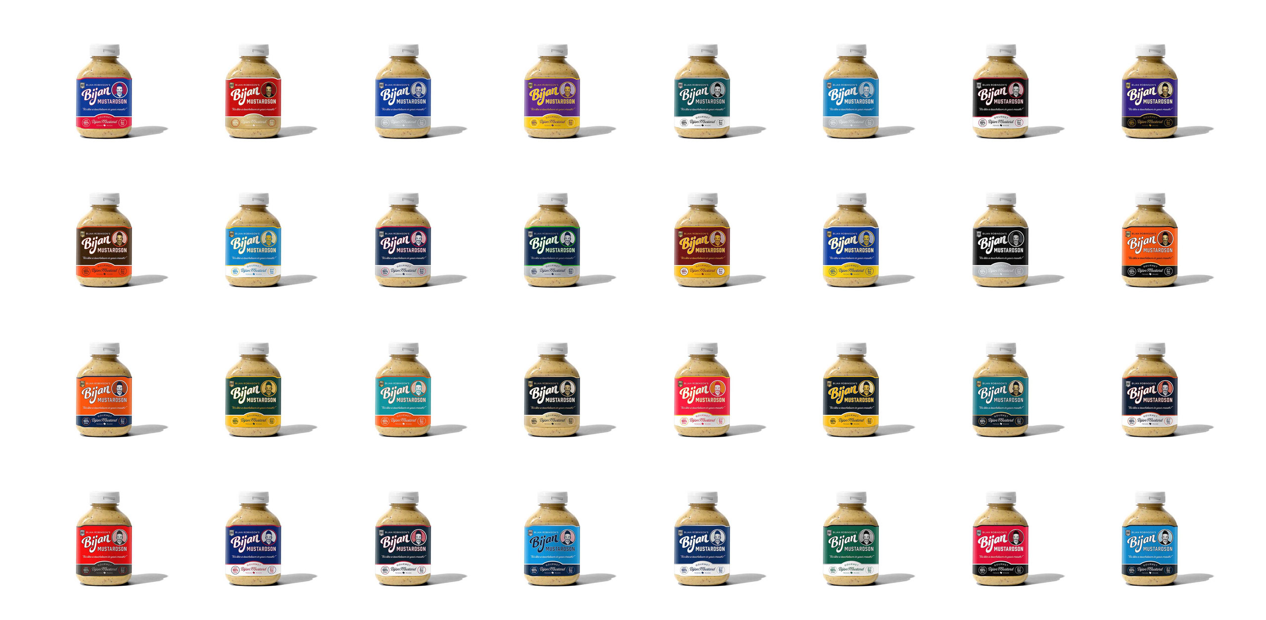bijan mustardson rookie bottles in every nfl team colorway