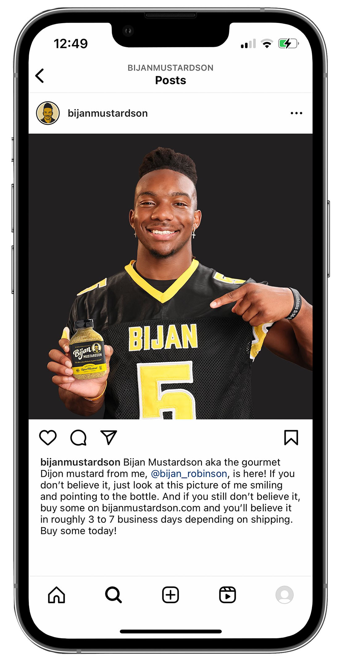 bijan mustardson instagram post