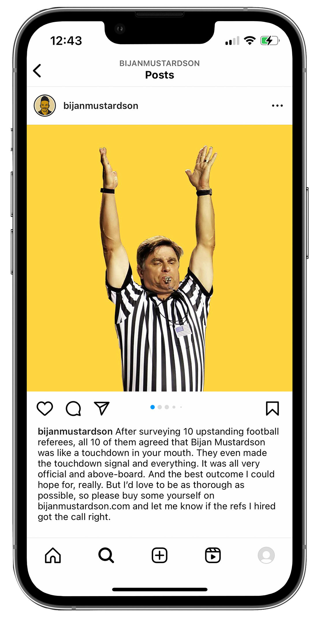 bijan mustardson instagram post