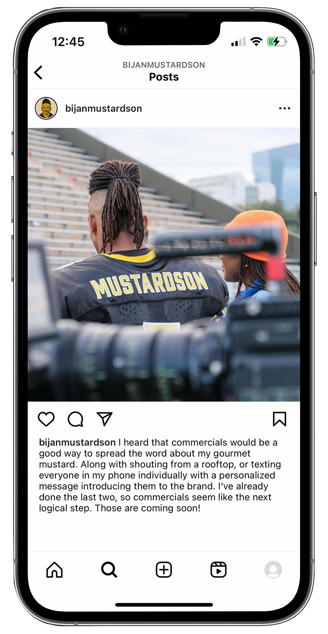 bijan mustardson instagram post
