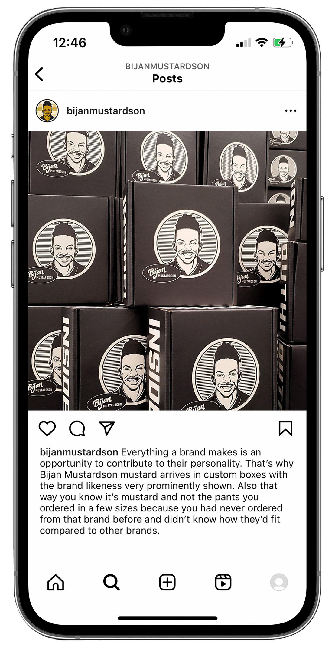 bijan mustardson instagram post