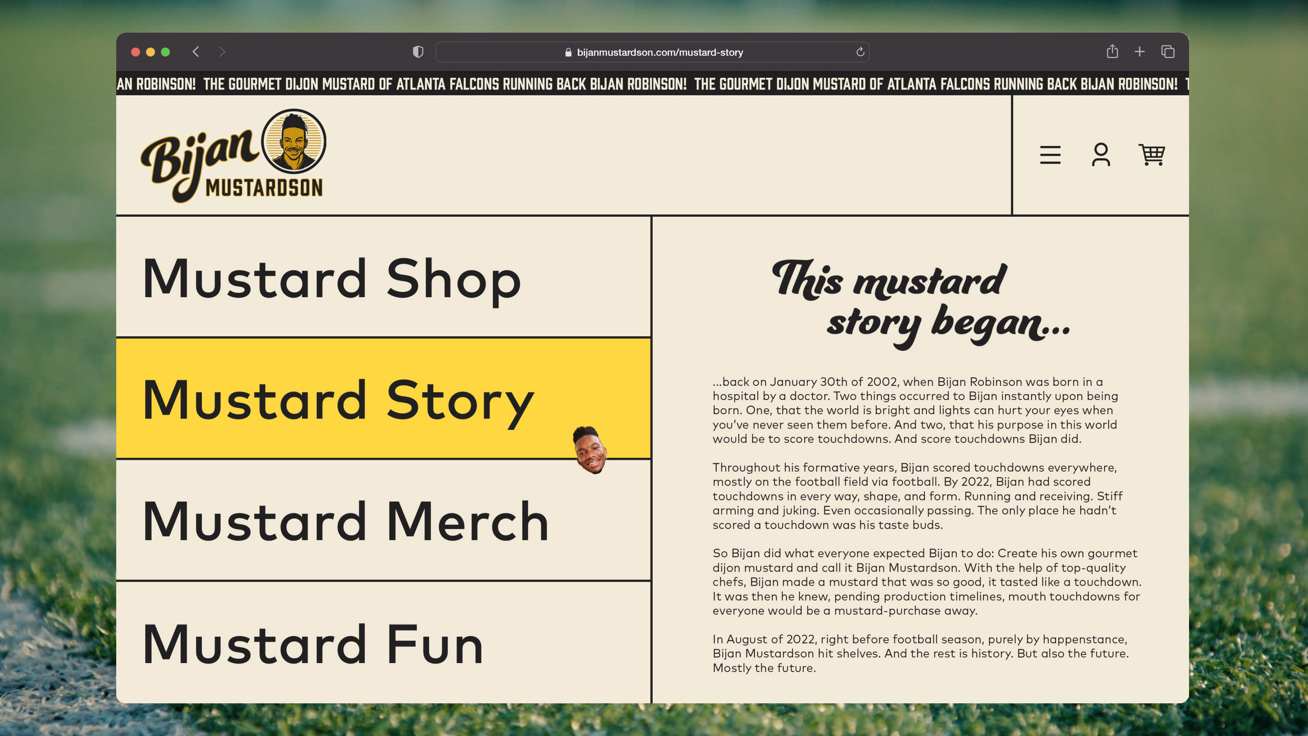 bijan mustardson brand story