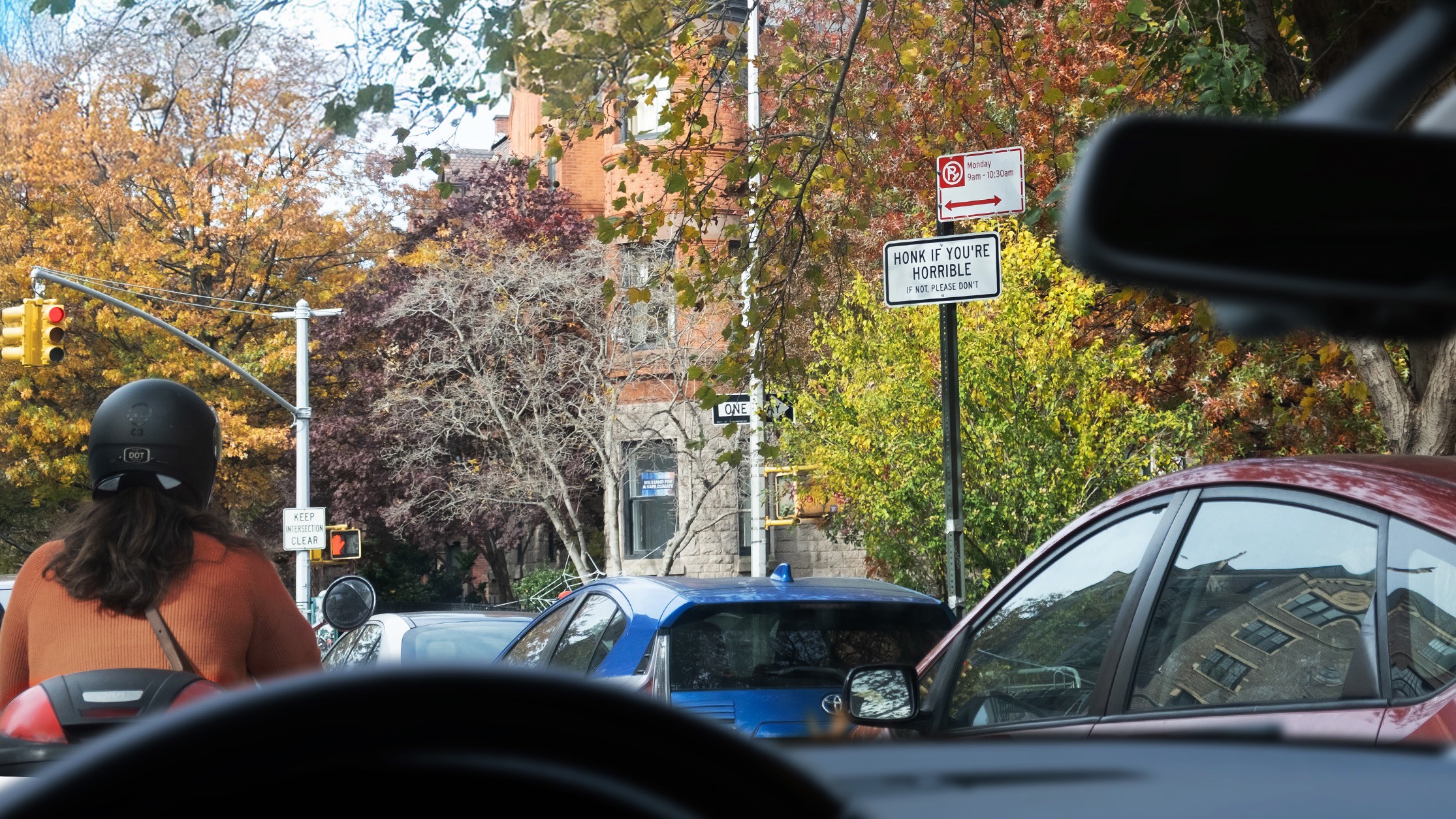 honk if you're horrible sign