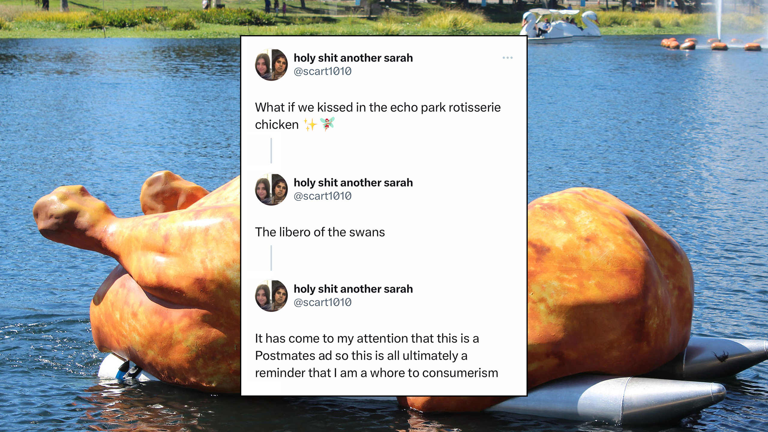 postmates chicken boat
