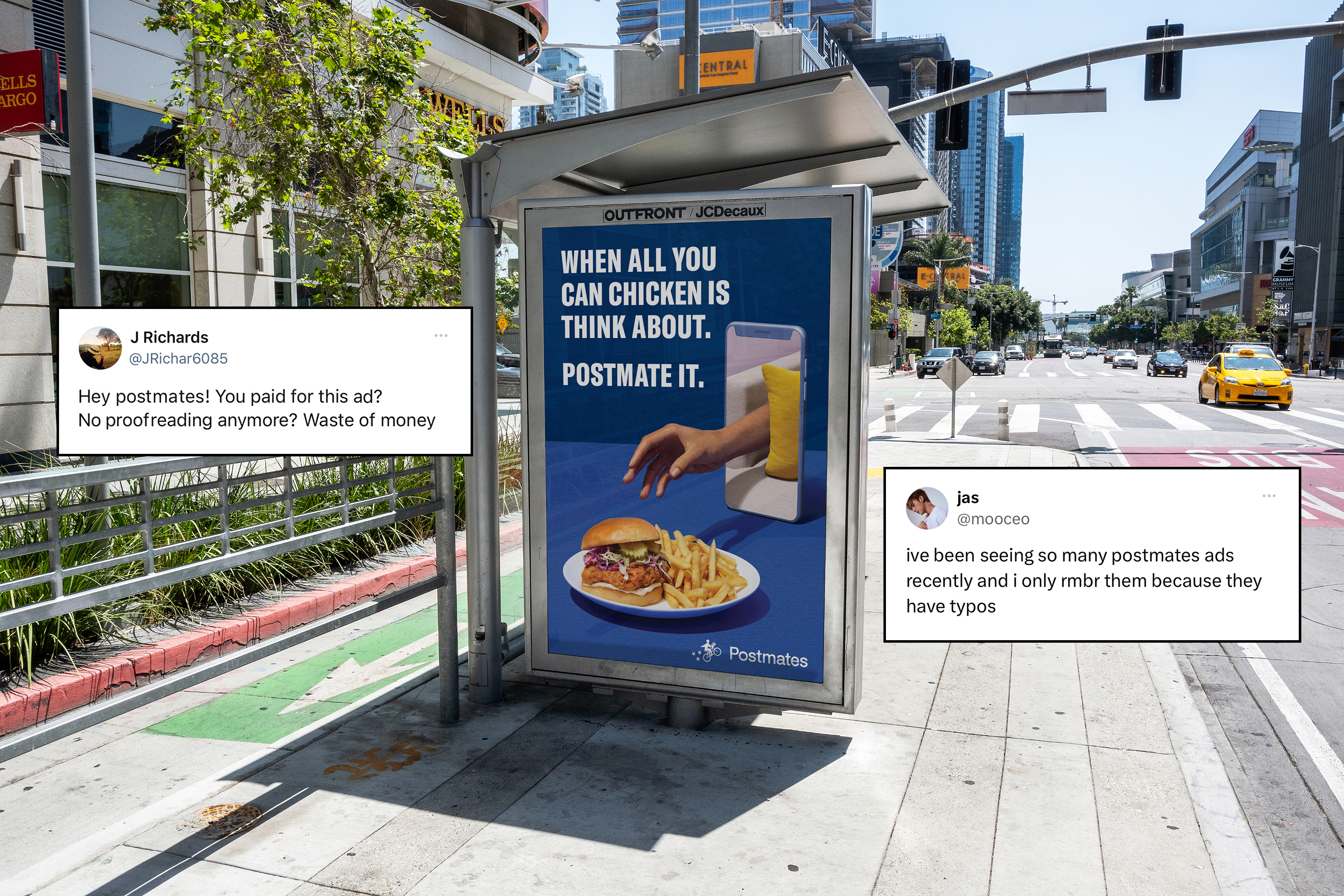 postmates outdoor ad