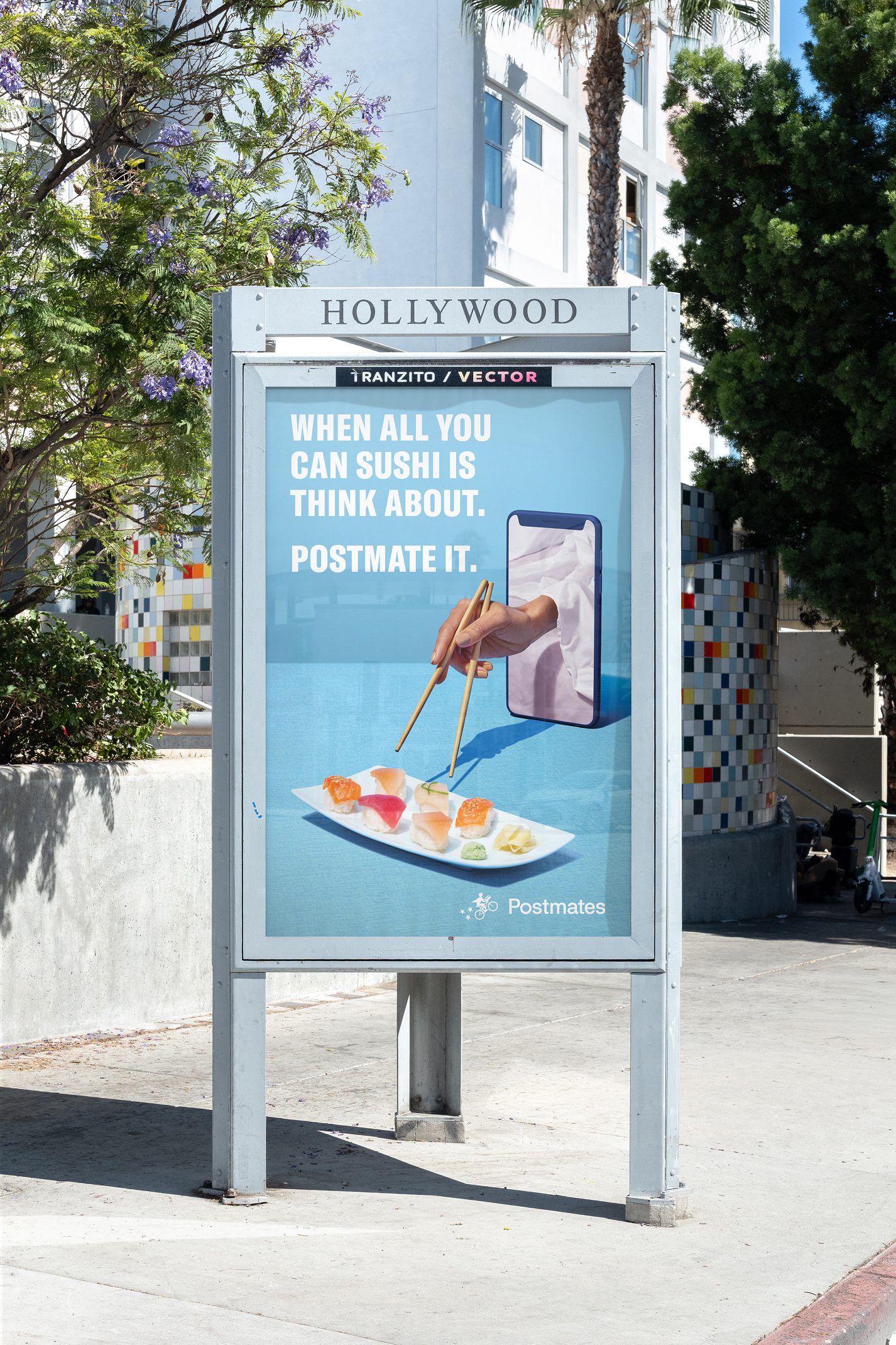postmates outdoor ad