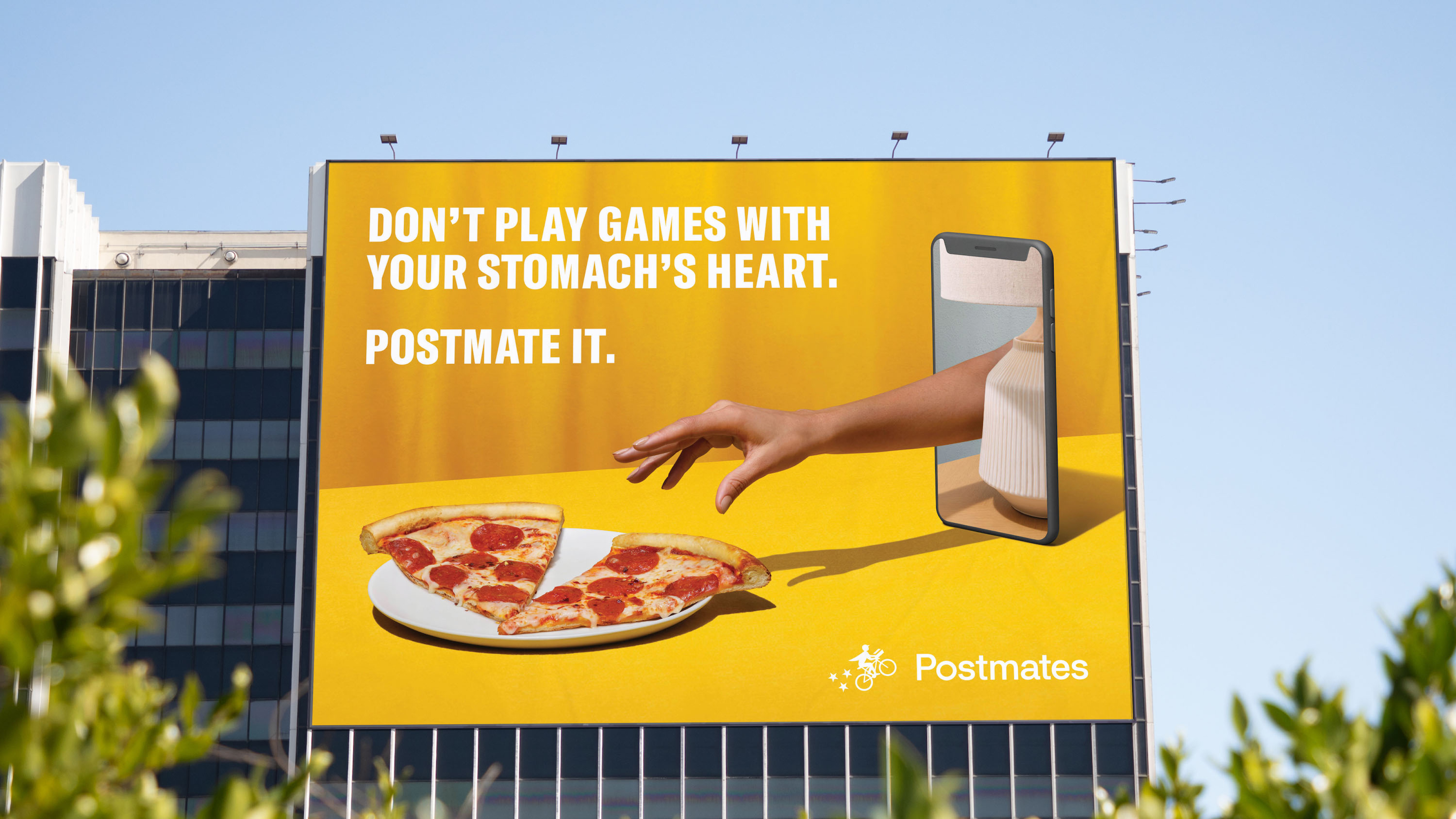 postmates outdoor ad
