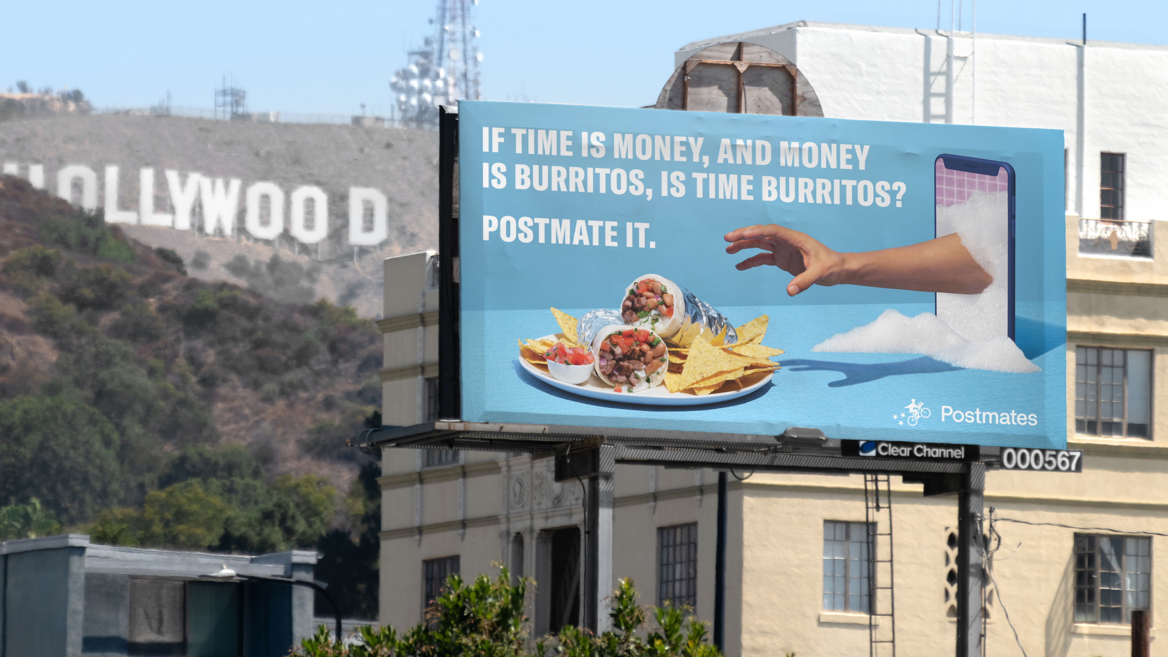 postmates outdoor ad