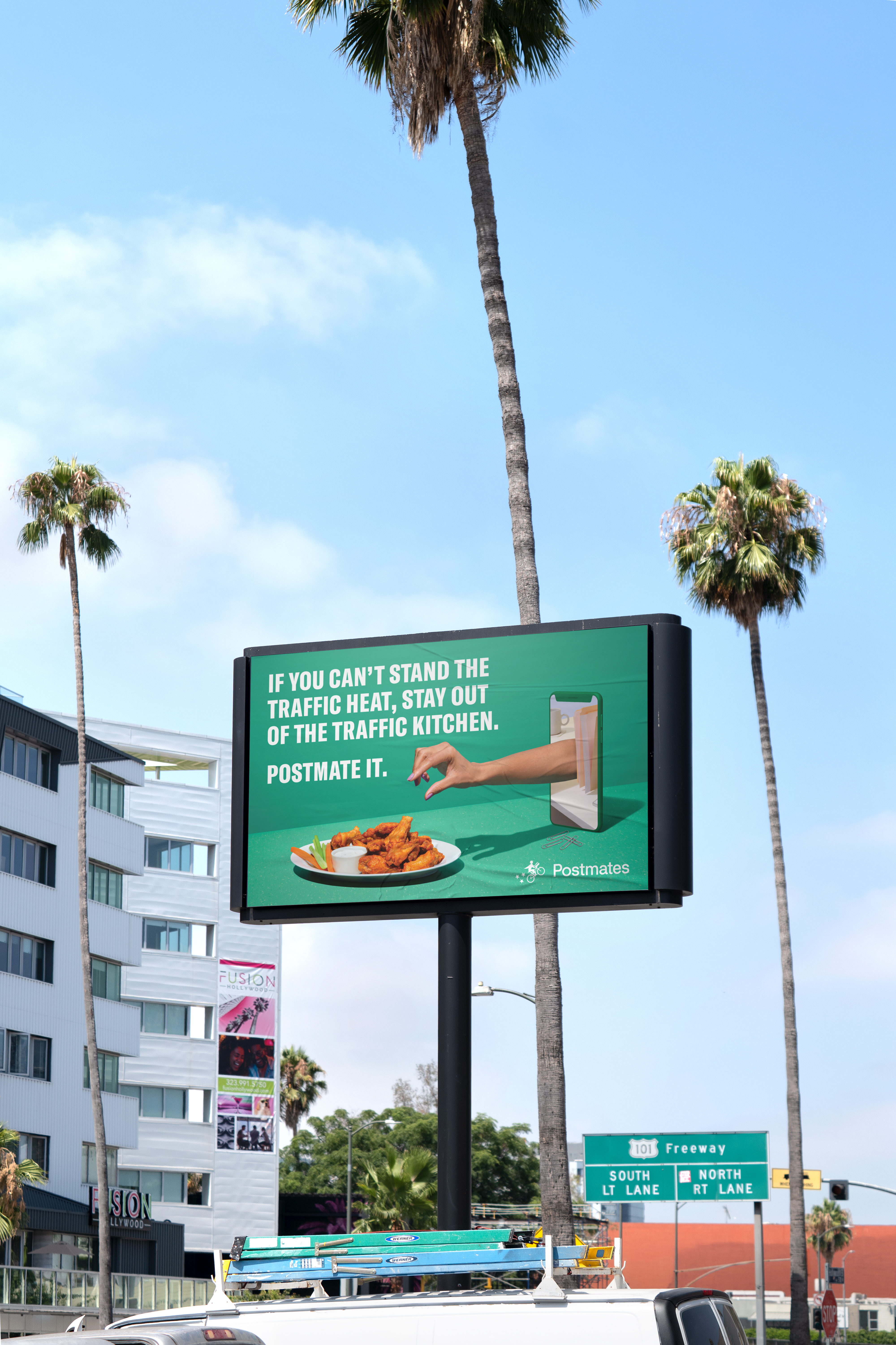 postmates outdoor ad