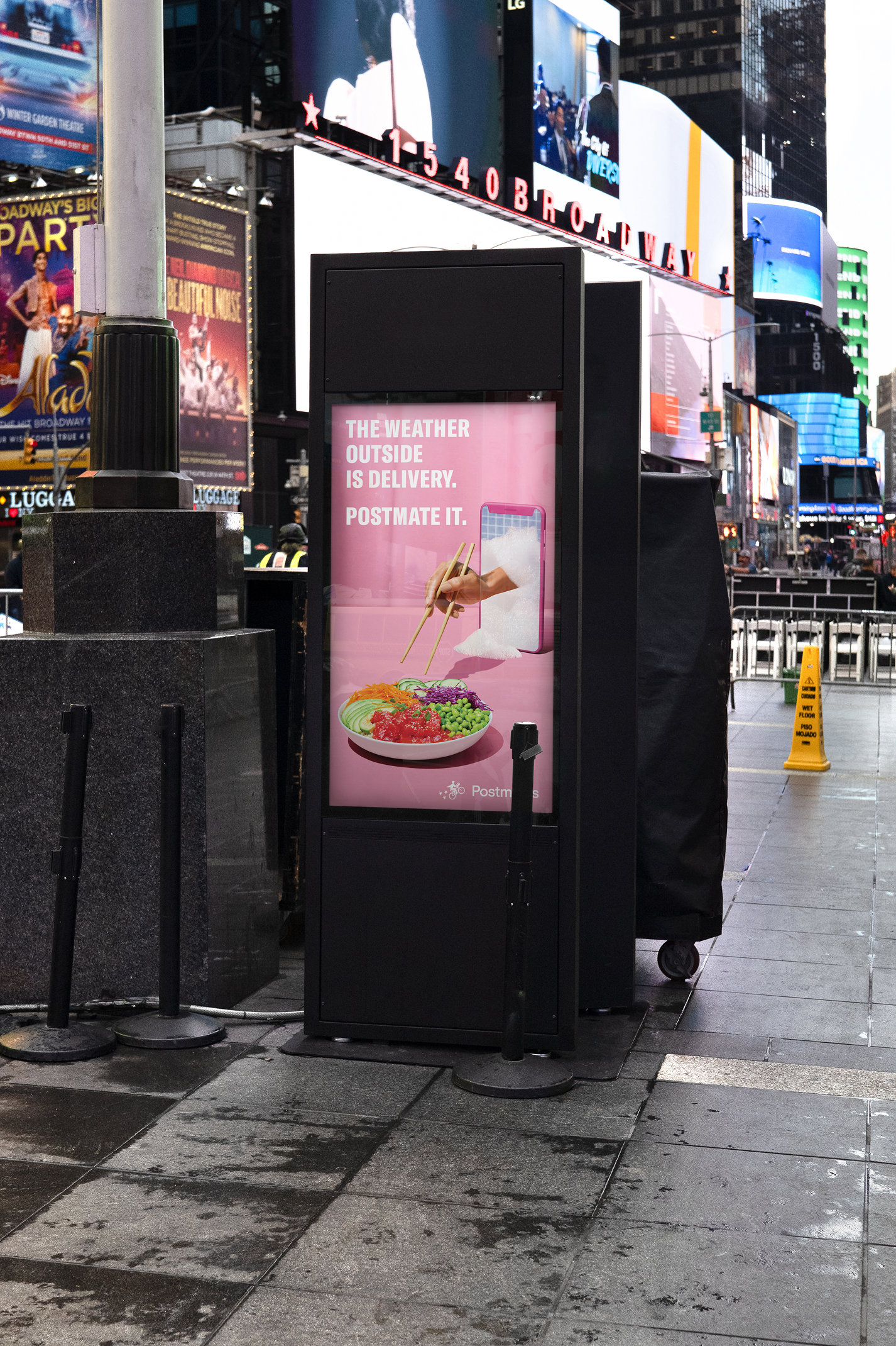 postmates outdoor ad